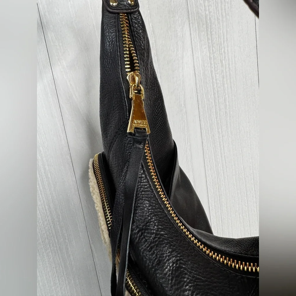 Aimee Kestenberg Leather Car-Go Hobo Bag | Shearling